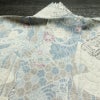 小紋 良品 しつけ糸付き 正絹 古典柄 袷仕立て 身丈162.5cm 裄丈65.5cm リサイクル着物 着物 青・紺_画像16
