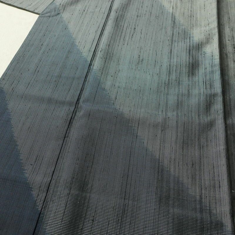 紬 付下 良品 落款入り 諏訪好風 正絹 幾何学柄・抽象柄 袷仕立て 身丈160.5cm 裄丈62.5cm リサイクル着物 着物 洒落 粋 青・紺_画像5