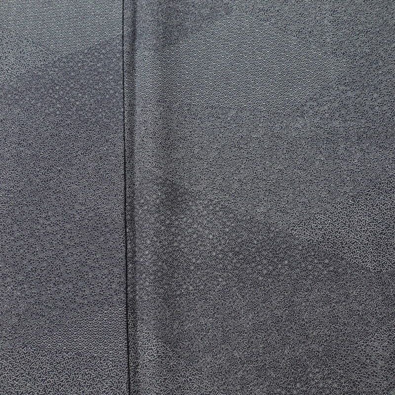 小紋 正絹 古典柄 袷仕立て 身丈158.5cm 裄丈64cm リサイクル着物 着物 青・紺_画像6