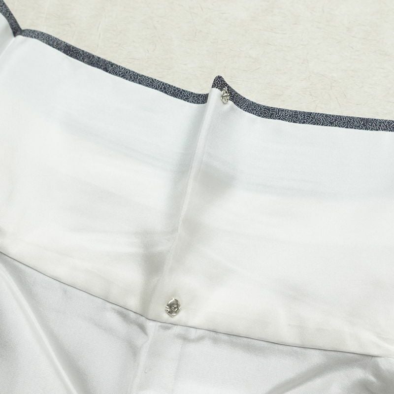 小紋 正絹 古典柄 袷仕立て 身丈158.5cm 裄丈64cm リサイクル着物 着物 青・紺_画像19