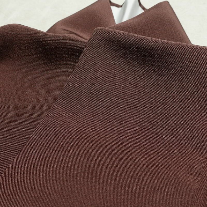 付け下げ 美品 縮緬 正絹 木の葉・植物柄 袷仕立て 身丈165cm 裄丈67cm リサイクル着物 着物 箔 共八掛 露芝 入学式 卒業式 七五三 お宮参り フォーマル 茶_画像18