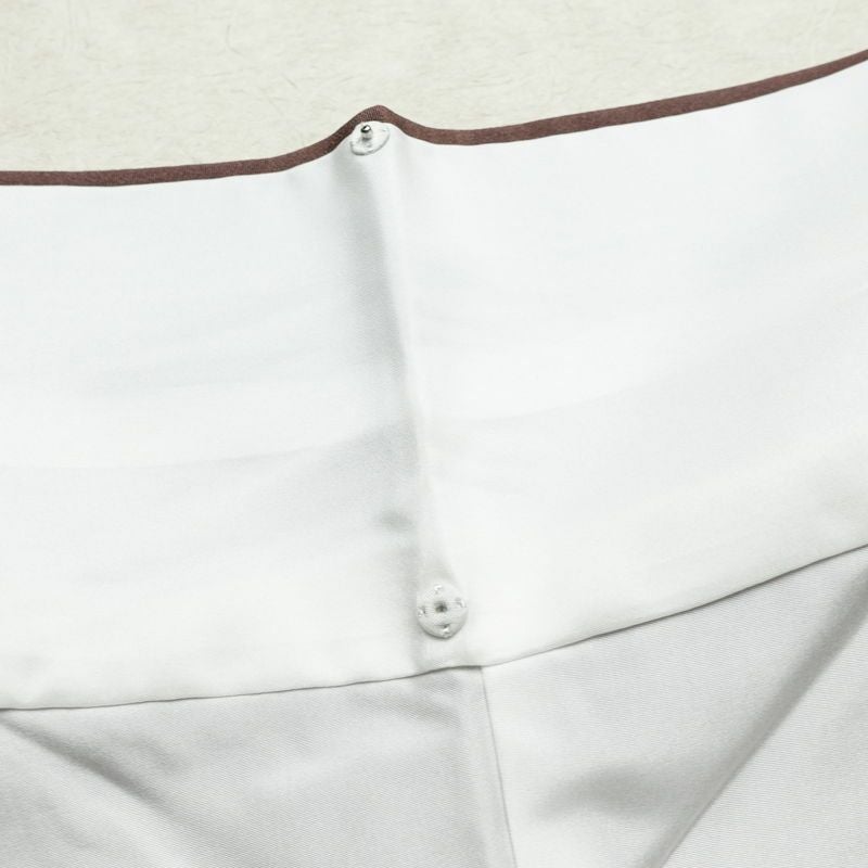 付け下げ 美品 縮緬 正絹 木の葉・植物柄 袷仕立て 身丈165cm 裄丈67cm リサイクル着物 着物 箔 共八掛 露芝 入学式 卒業式 七五三 お宮参り フォーマル 茶_画像20