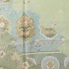 訪問着 落款入り 絞り 金駒刺繍 正絹 花柄 袷仕立て 身丈159.5cm 裄丈63.5cm リサイクル着物 着物 箔 金彩 入学式 卒業式 七五三 お宮参り フォーマル 緑・うぐいす色_画像6