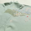 訪問着 落款入り 絞り 金駒刺繍 正絹 花柄 袷仕立て 身丈159.5cm 裄丈63.5cm リサイクル着物 着物 箔 金彩 入学式 卒業式 七五三 お宮参り フォーマル 緑・うぐいす色_画像20