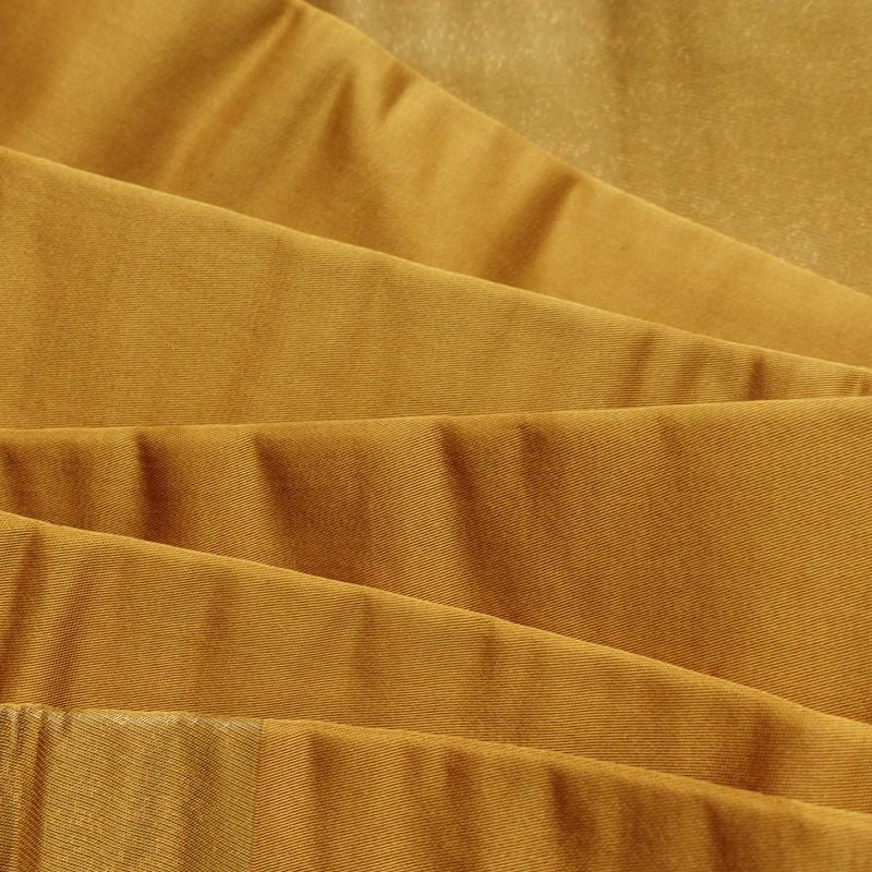 名古屋帯 太鼓柄 正絹 幾何学柄・抽象柄 名古屋仕立て なごや帯 リサイクル帯 帯 モダン 黄・黄土色_画像17