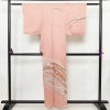 付け下げ 美品 しつけ糸付き 正絹 古典柄 袷仕立て 身丈156cm 裄丈63cm リサイクル着物 着物 箔 金彩 入学式 七五三 お宮参り フォーマル ピンク_画像2