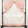 付け下げ 美品 しつけ糸付き 正絹 古典柄 袷仕立て 身丈156cm 裄丈63cm リサイクル着物 着物 箔 金彩 入学式 七五三 お宮参り フォーマル ピンク_画像3