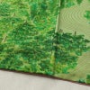 小紋 付下小紋 良品 しつけ糸付き 正絹 風景柄 袷仕立て 身丈156cm 裄丈62.5cm リサイクル着物 着物 緑・うぐいす色_画像12