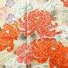 振袖 良品 金駒刺繍 正絹 花柄 袷仕立て 身丈164cm 裄丈68cm リサイクル着物 着物 箔 金彩 成人式 二十歳 二十歳の集い パーティー フォーマル 華やか 梅 萩 菊 ミントグリーン 緑・うぐいす色_画像6