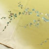 訪問着 美品 しつけ糸付き 正絹 木の葉・植物柄 袷仕立て 身丈157cm 裄丈64.5cm リサイクル着物 着物 箔 金彩 入学式 卒業式 七五三 お宮参り フォーマル 黄・黄土色_画像12