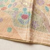 訪問着 美品 ふくれ織 正絹 古典柄 袷仕立て 身丈161cm 裄丈67cm リサイクル着物 一部しつけ糸付き 着物 箔 入学式 卒業式 七五三 お宮参り フォーマル ベージュ_画像13