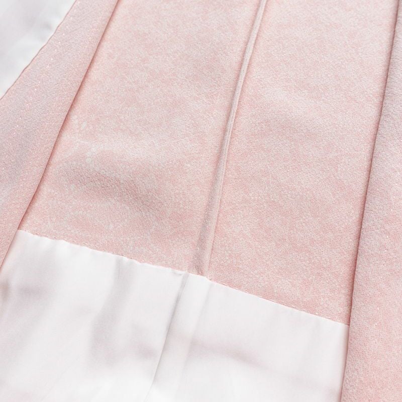 単衣 付下 美品 坂口幸市 落款入り 縮緬 正絹 古典柄 単衣仕立て 身丈162cm 裄丈66.5cm リサイクル着物 着物 ピンク_画像19