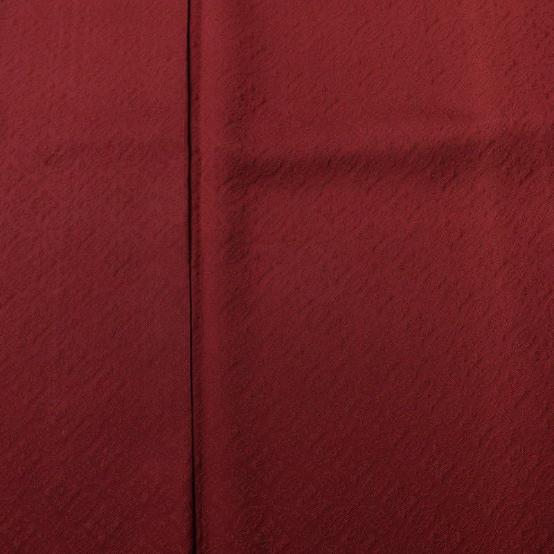 色無地 良品 しつけ糸付き 正絹 古典柄 袷仕立て 身丈167cm 裄丈67cm リサイクル着物 着物 お茶会 小豆・エンジ_画像6