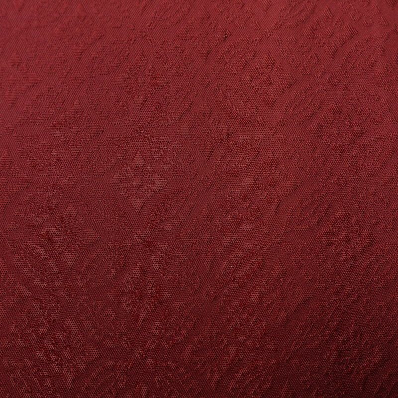 色無地 良品 しつけ糸付き 正絹 古典柄 袷仕立て 身丈167cm 裄丈67cm リサイクル着物 着物 お茶会 小豆・エンジ_画像7