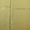 色無地 良品 しつけ糸付き 一つ紋付き 正絹 木の葉・植物柄 袷仕立て 身丈166.5cm 裄丈68.5cm リサイクル着物 着物 お茶会 フォーマル 黄・黄土色_画像6