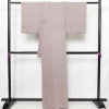 単衣 色無地 良品 落款入り 正絹 無地 単衣仕立て 身丈163.5cm 裄丈68cm リサイクル着物 着物 お茶会 フォーマル シンプル くすみパープル 紫・藤色_画像2