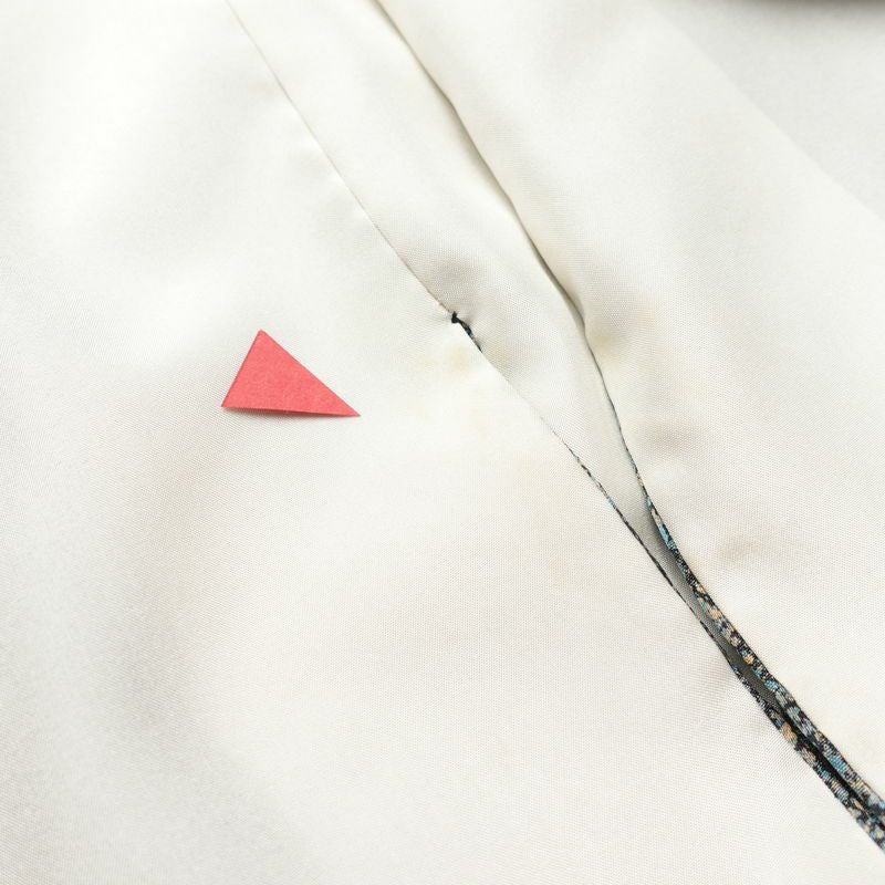 訪問着 正絹 花柄 袷仕立て 身丈161cm 裄丈63.5cm リサイクル着物 着物 共八掛 入学式 卒業式 七五三 お宮参り フォーマル 多色使い_画像20