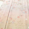 単衣 訪問着 良品 正絹 花柄 単衣仕立て 身丈168.5cm 裄丈68cm リサイクル着物 一部しつけ糸付き 着物 箔 ピンク_画像5