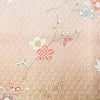 単衣 訪問着 良品 正絹 花柄 単衣仕立て 身丈168.5cm 裄丈68cm リサイクル着物 一部しつけ糸付き 着物 箔 ピンク_画像7