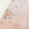 単衣 訪問着 良品 正絹 花柄 単衣仕立て 身丈168.5cm 裄丈68cm リサイクル着物 一部しつけ糸付き 着物 箔 ピンク_画像9