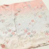 単衣 訪問着 良品 正絹 花柄 単衣仕立て 身丈168.5cm 裄丈68cm リサイクル着物 一部しつけ糸付き 着物 箔 ピンク_画像15