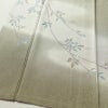 訪問着 縮緬 一つ紋付き 正絹 木の葉・植物柄 袷仕立て 身丈157cm 裄丈67.5cm リサイクル着物 着物 共八掛 入学式 卒業式 七五三 お宮参り フォーマル 上品 緑・うぐいす色_画像4