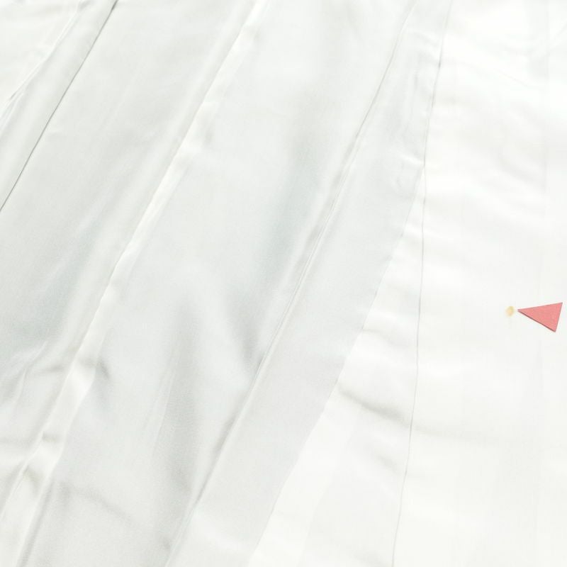 訪問着 縮緬 一つ紋付き 正絹 木の葉・植物柄 袷仕立て 身丈157cm 裄丈67.5cm リサイクル着物 着物 共八掛 入学式 卒業式 七五三 お宮参り フォーマル 上品 緑・うぐいす色_画像20