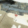 訪問着 良品 絞り 正絹 木の葉・植物柄 袷仕立て 身丈161cm 裄丈65cm リサイクル着物 着物 刺繍 金彩 入学式 卒業式 七五三 パーティー フォーマル ブルーグレー グレー_画像18