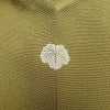 色留袖 良品 落款入り 縮緬 一つ紋付き 正絹 木の葉・植物柄 袷仕立て 身丈165.5cm 裄丈67.5cm リサイクル着物 着物 共八掛 結婚式 黄・黄土色_画像14