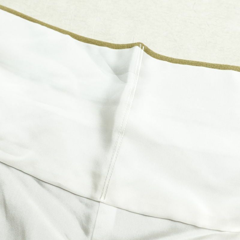 色留袖 良品 落款入り 縮緬 一つ紋付き 正絹 木の葉・植物柄 袷仕立て 身丈165.5cm 裄丈67.5cm リサイクル着物 着物 共八掛 結婚式 黄・黄土色_画像20