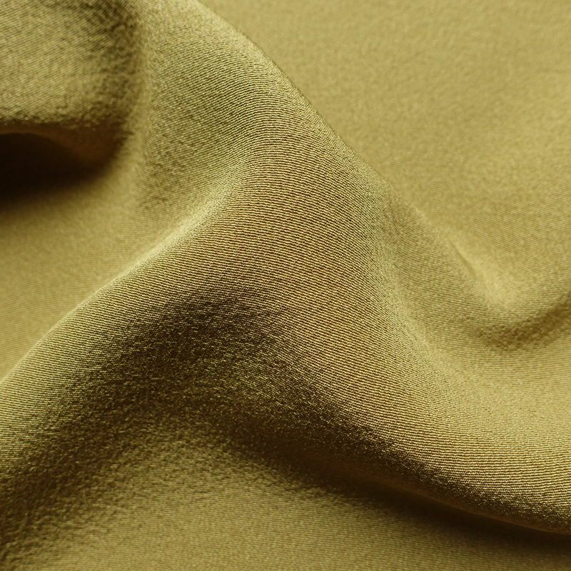 色留袖 良品 落款入り 縮緬 一つ紋付き 正絹 木の葉・植物柄 袷仕立て 身丈165.5cm 裄丈67.5cm リサイクル着物 着物 共八掛 結婚式 黄・黄土色_画像21