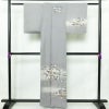 付け下げ 美品 しつけ糸付き 正絹 風景柄 袷仕立て 身丈159cm 裄丈65cm リサイクル着物 着物 入学式 卒業式 七五三 お宮参り くすみブルー フォーマル 青・紺_画像2