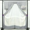 付け下げ 美品 しつけ糸付き 正絹 風景柄 袷仕立て 身丈159cm 裄丈65cm リサイクル着物 着物 入学式 卒業式 七五三 お宮参り くすみブルー フォーマル 青・紺_画像3