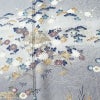 付け下げ 美品 しつけ糸付き 正絹 風景柄 袷仕立て 身丈159cm 裄丈65cm リサイクル着物 着物 入学式 卒業式 七五三 お宮参り くすみブルー フォーマル 青・紺_画像6