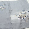 付け下げ 美品 しつけ糸付き 正絹 風景柄 袷仕立て 身丈159cm 裄丈65cm リサイクル着物 着物 入学式 卒業式 七五三 お宮参り くすみブルー フォーマル 青・紺_画像14