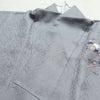 付け下げ 美品 しつけ糸付き 正絹 風景柄 袷仕立て 身丈159cm 裄丈65cm リサイクル着物 着物 入学式 卒業式 七五三 お宮参り くすみブルー フォーマル 青・紺_画像17