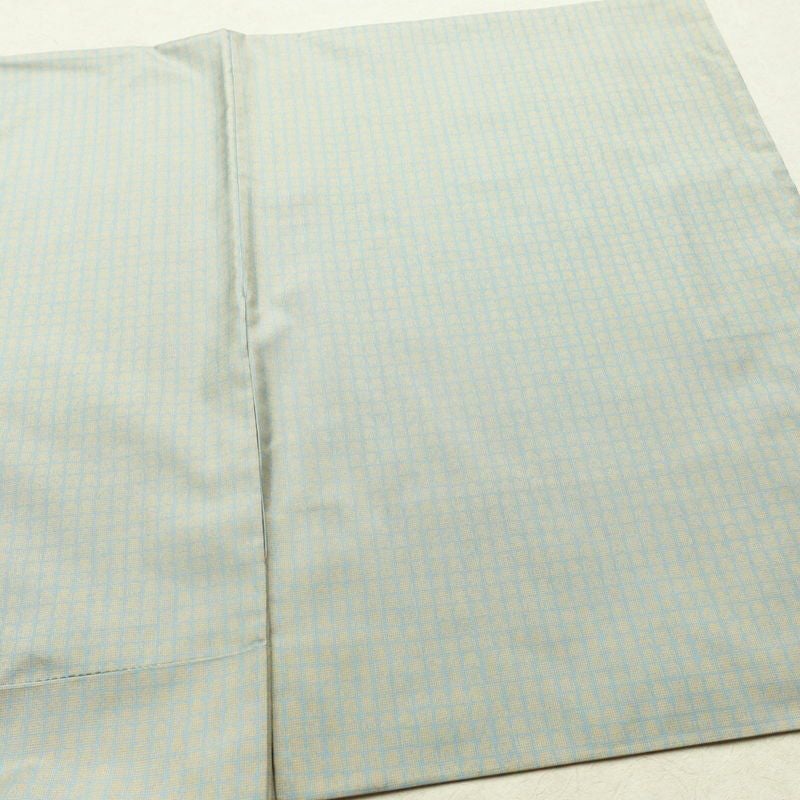 付け下げ 正絹 その他の柄 袷仕立て 身丈161cm 裄丈63.5cm リサイクル着物 着物 モダン 紬地 青・紺_画像14