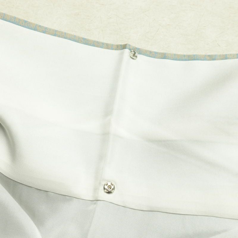 付け下げ 正絹 その他の柄 袷仕立て 身丈161cm 裄丈63.5cm リサイクル着物 着物 モダン 紬地 青・紺_画像20