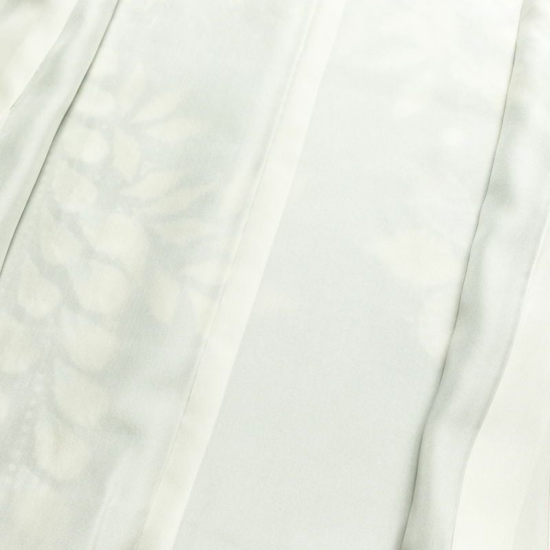 訪問着 良品 辻が花 落款入り 絞り 正絹 花柄 袷仕立て 身丈161.5cm 裄丈67.5cm リサイクル着物 着物 結婚式 パーティー フォーマル 華やか 緑・うぐいす色_画像19