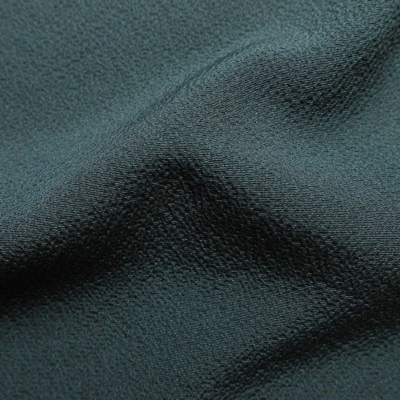 付け下げ 落款入り 辻村寿三郎 ジュサブロー 縮緬 正絹 花柄 袷仕立て 身丈159cm 裄丈63cm リサイクル着物 着物 卒業式 七五三 お宮参り フォーマル シンプル 緑・うぐいす色_画像21