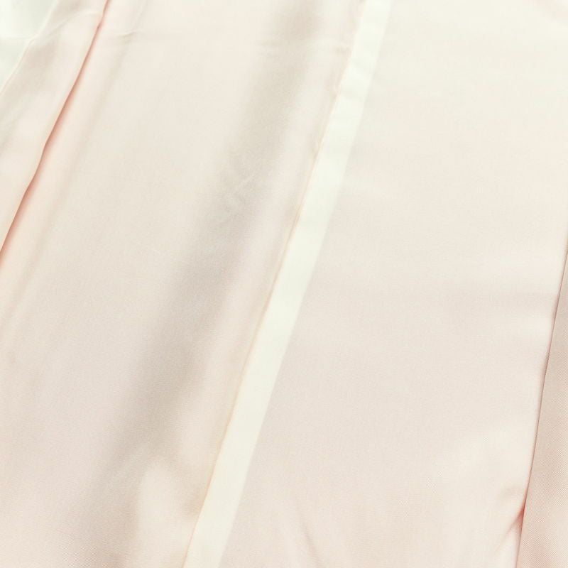 色無地 美品 しつけ糸付き 縮緬 一つ紋付き 正絹 無地 袷仕立て 身丈165.5cm 裄丈66.5cm リサイクル着物 着物 お茶会 フォーマル シンプル ピンク_画像18