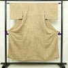 小紋 正絹 風景柄 袷仕立て 身丈147cm 裄丈61.5cm リサイクル着物 着物 ベージュ_画像1