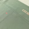 付け下げ 落款入り しつけ糸付き 一つ紋付き 正絹 人物・動物柄 袷仕立て 身丈163.5cm 裄丈66cm リサイクル着物 着物 箔 共八掛 フォーマル 緑・うぐいす色_画像21