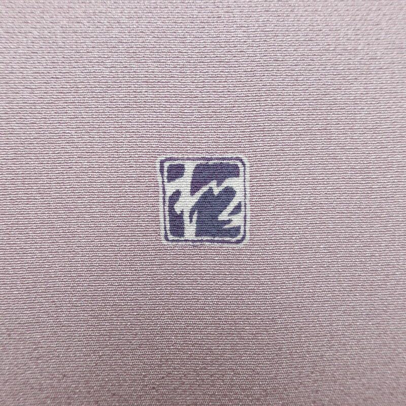 訪問着 美品 落款入り しつけ糸付き 正絹 風景柄 袷仕立て 身丈163.5cm 裄丈65cm リサイクル着物 着物 共八掛 入学式 卒業式 結婚式 七五三 お宮参り フォーマル 千鳥 紫・藤色_画像13