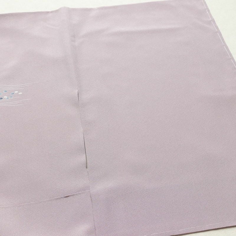 訪問着 美品 落款入り しつけ糸付き 正絹 風景柄 袷仕立て 身丈163.5cm 裄丈65cm リサイクル着物 着物 共八掛 入学式 卒業式 結婚式 七五三 お宮参り フォーマル 千鳥 紫・藤色_画像14