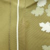 訪問着 良品 金駒刺繍 一つ紋付き 正絹 花柄 袷仕立て 身丈160.5cm 裄丈65cm リサイクル着物 着物 箔 金彩 入学式 卒業式 七五三 パーティー お宮参り フォーマル 黄・黄土色_画像14