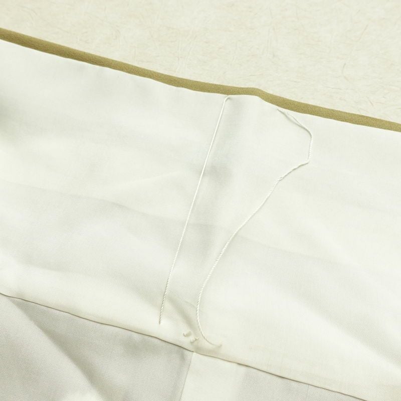 訪問着 良品 金駒刺繍 一つ紋付き 正絹 花柄 袷仕立て 身丈160.5cm 裄丈65cm リサイクル着物 着物 箔 金彩 入学式 卒業式 七五三 パーティー お宮参り フォーマル 黄・黄土色_画像21