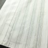 大島紬 おごじょ縞 美品 証紙あり しつけ糸付き 正絹 縞柄・線柄 袷仕立て 身丈169cm 裄丈68.5cm リサイクル着物 着物 未使用品 シンプル おしゃれ 白_画像4