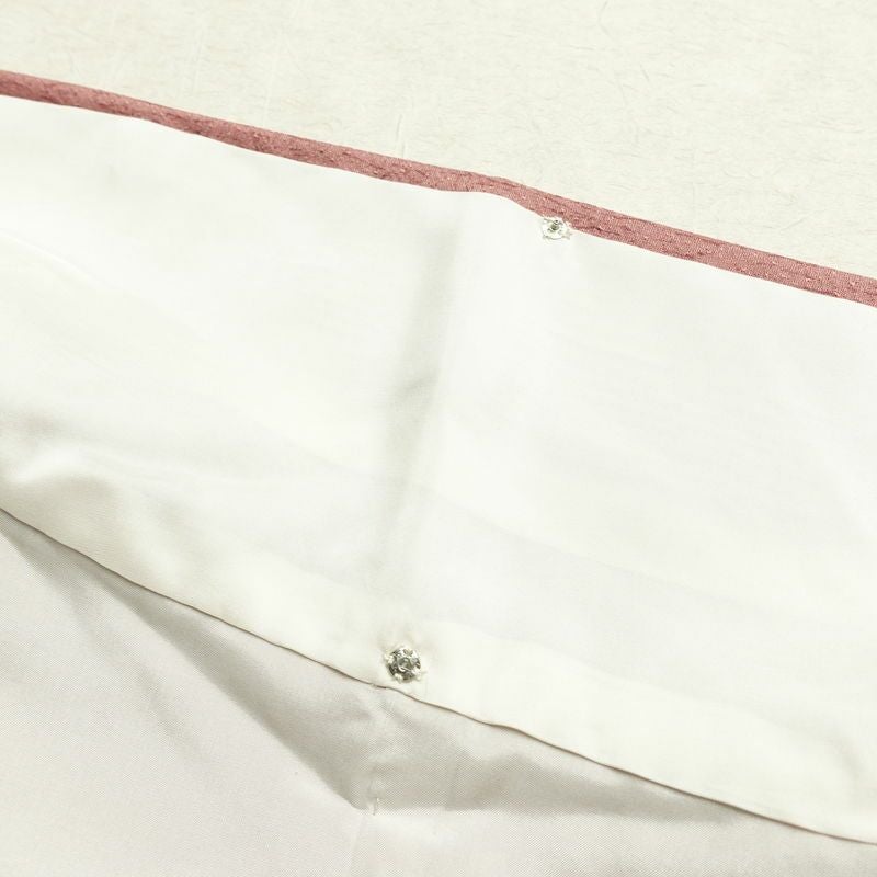 付け下げ 美品 正絹 花柄 袷仕立て 身丈157.5cm 裄丈63cm リサイクル着物 一部しつけ糸付き 着物 刺繍 箔 金彩 入学式 卒業式 七五三 お宮参り フォーマル ピンク_画像20