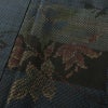 大島紬 古代染色 純泥染 良品 証紙あり しつけ糸付き 正絹 花柄 袷仕立て 身丈159cm 裄丈63cm リサイクル着物 着物 青・紺_画像7